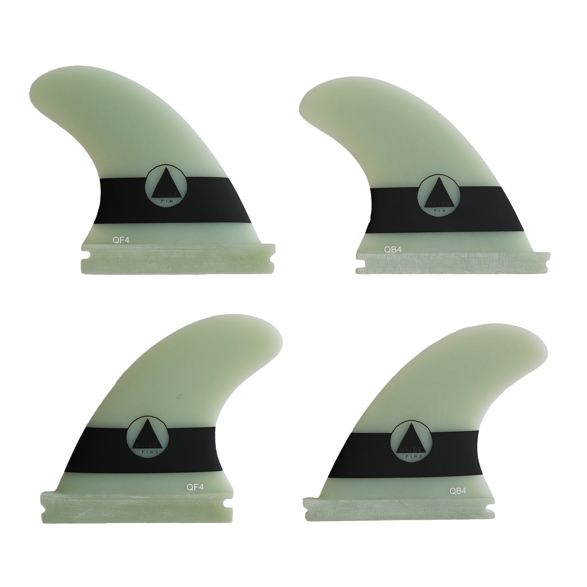 Bigger Wave Paddle Quads - QB4" back & QF4" front – G10 Material